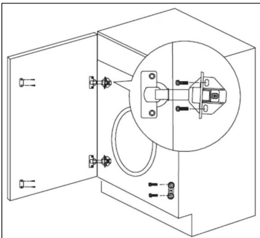 BAUMATIC BWR1206 - Fitting the furniture door - 1