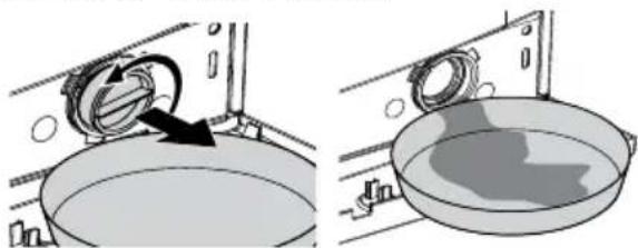 BLOMBERG WMF 8649 WZE60 - Evacuation de l'eau restante et nettoyage du filtre de la pompe - 6