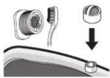 DAEWOO DWDL1221 - Cleaning the water inlet filter - 3