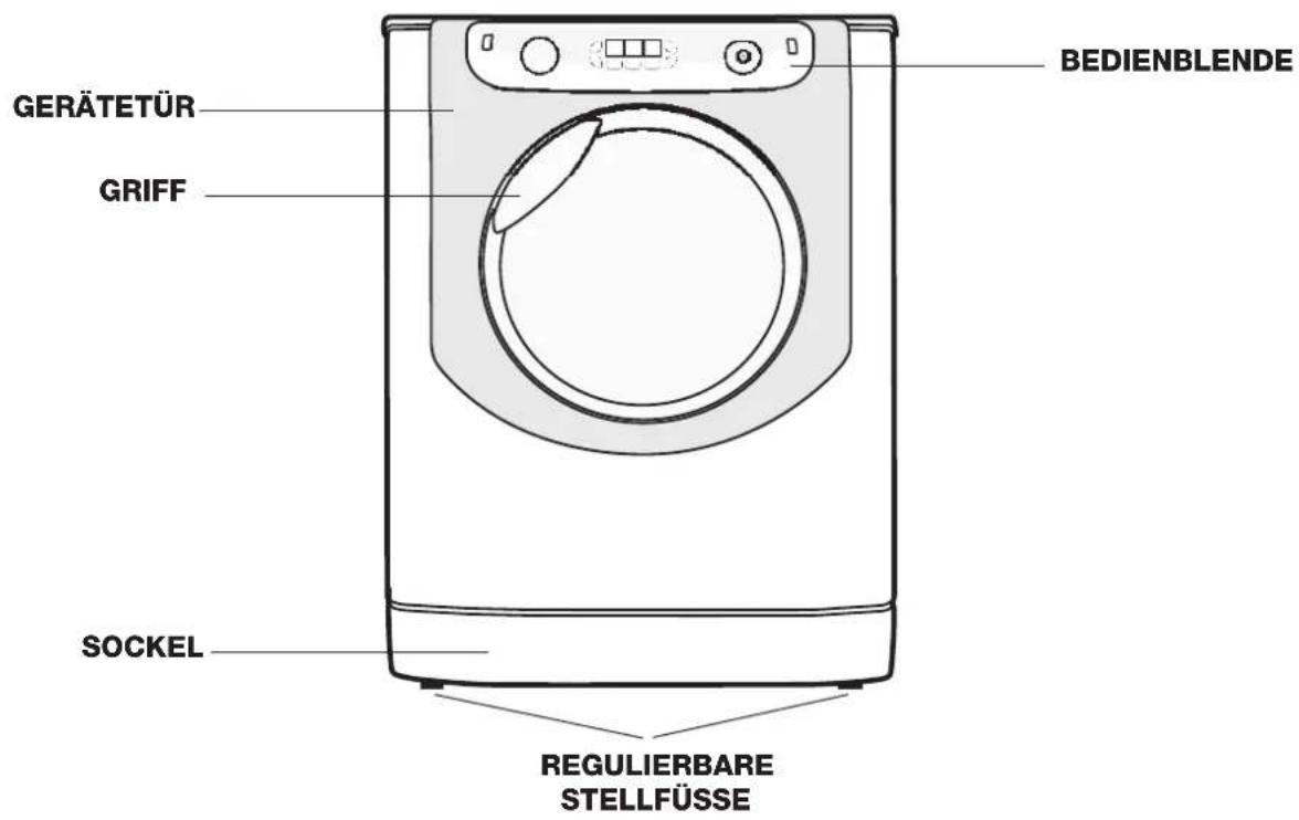 HOTPOINT Aqualtis AQ8F 492 U - Beschreibung Ihres Gerätes - 1