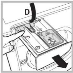 HOTPOINT Aqualtis AQLF9D 69 U - Cleaning the detergent dispenser drawer - 2