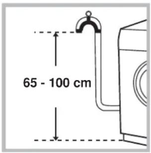 HOTPOINT Maxi ARXL 145 - Tilslutning af afløbsslangen - 1