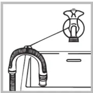 HOTPOINT Maxi ECO8D 1492 - Raccordement du tuyau de vidange - 2