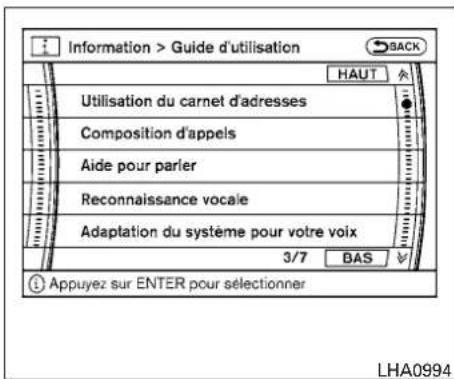 NISSAN Armada (2011) - Affichageduguidedel'utilisateur - 1
