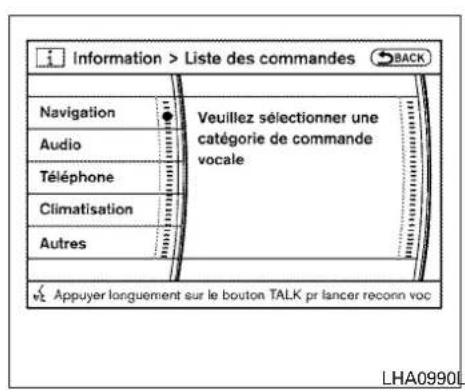 NISSAN Armada (2011) - Affichagedelalistedescommandes - 4