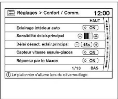 NISSAN Armada (2011) - Réglagedelamontre: - 1