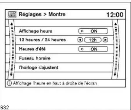 NISSAN Armada (2011) - Réglagedesbips - 1