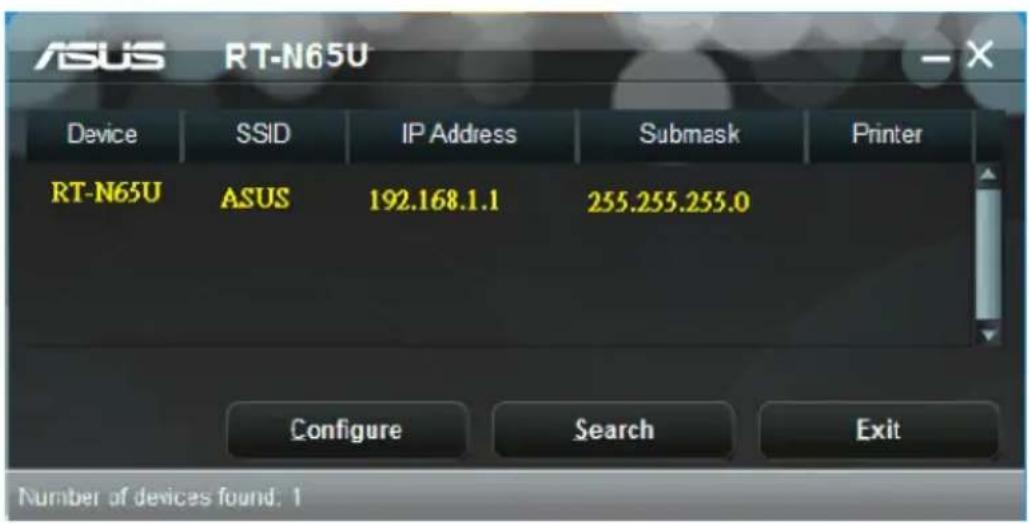 ASUS RT-N65U - Pour lancer l'utilitaire Device Discovery : - 1