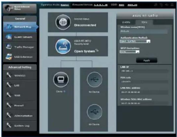 ASUS RT-N65U - Paramètres de sécurité pour la bande des 5GHz - 1