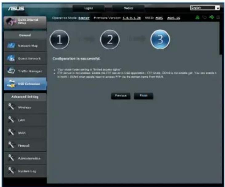 ASUS RT-N65U - Pour utiliser AiDisk : - 4