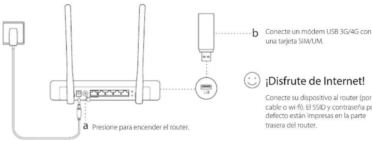TP-LINK TL-MR3220 - Plug and Play con Módem USB 3G/4G - 1
