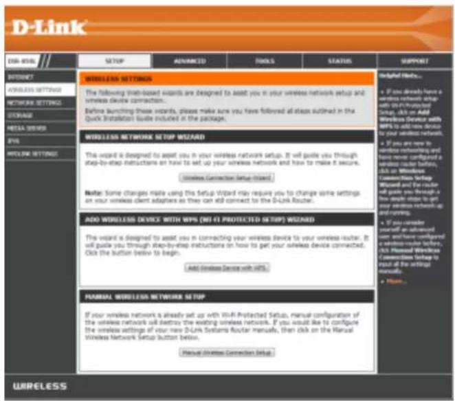 D-LINK DIR-850L - Wireless Settings - 1