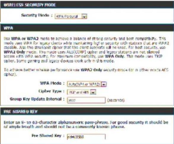 D-LINK DIR-850L - WPA/WPA2-Personal (PSK) - 1