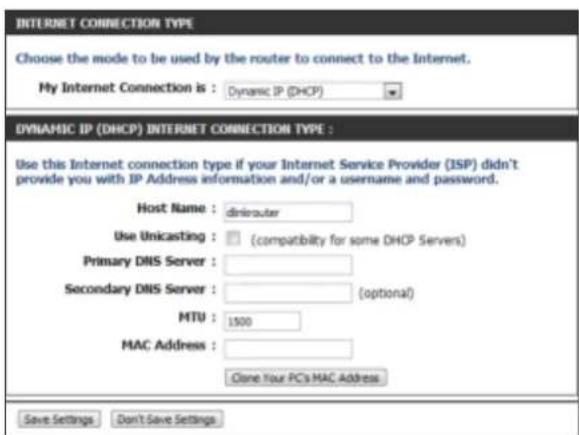 D-LINK DIR-850L - Internet Setup Dynamic (Cable) - 1
