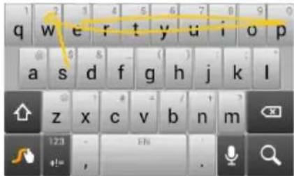 q w e r t y u i o p a s d f g h j k l z x c v b n m 123 - E#n +!= , .