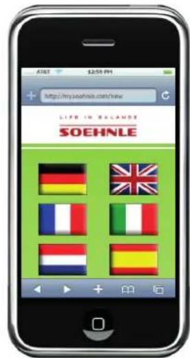 SOEHNLE Web Connect - Setting up the user account - 1