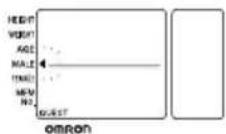 OMRON BF306 - Setting the personal data before taking a measurement - 4