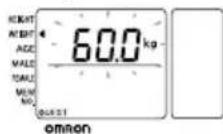 OMRON BF306 - Setting the personal data before taking a measurement - 2