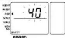 OMRON BF306 - Setting the personal data before taking a measurement - 3