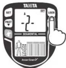 TANITA InnerScan V BC-545N - Cómo obtener las lecturas. Proceso de display automático - 3