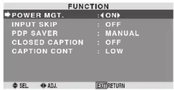 MARANTZ PD5050D - Setting the power management for computer images - 1