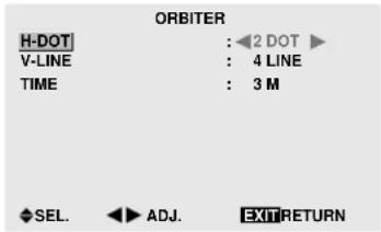 MARANTZ PD6140D - Adjust the ORBITER function manually - 1