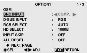 MARANTZ PD6140D - Setting the BNC connectors - 1