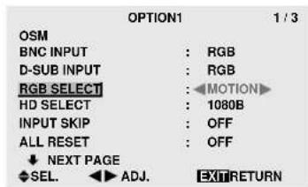MARANTZ PD6140D - Setting a computer image to the correct RGB select screen - 1