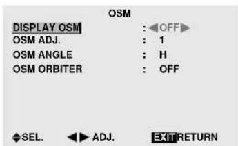 MARANTZ PD6140D - Setting the on-screen menu - 1