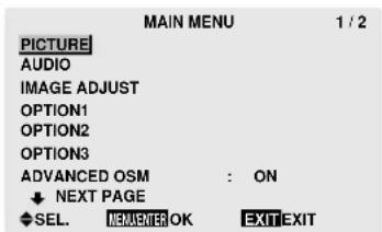 MARANTZ PD6140D - ■ Advanced menu mode - 1