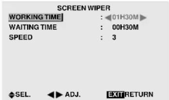 MARANTZ PD6140D - Setting the time for SCREEN WIPER - 1