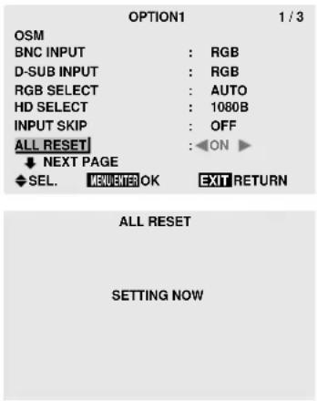 MARANTZ PD6140D - Resetting to the default values - 2