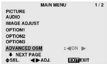 MARANTZ PD6140D - Setting the menu mode - 2