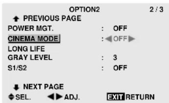 MARANTZ PD6140D - Setting the picture to suit the movie - 1
