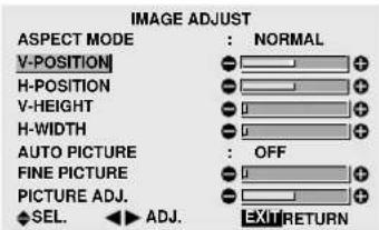 MARANTZ PD6140D - Adjusting the Position, Size, Fine Picture, Picture Adj - 2