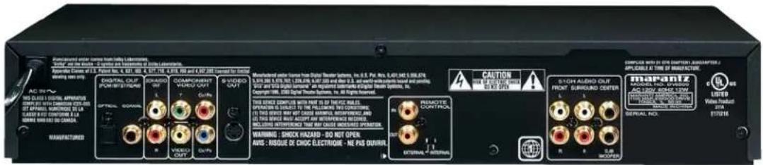 MARANTZ DV6500 - Progressive Scan Universal DVD Player - 6