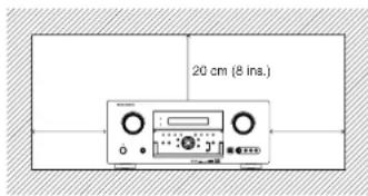 MARANTZ SR8500 - CAUTIONS ON INSTALLATION - 1