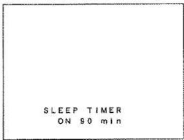 SLEEP TIMER ON 90 min