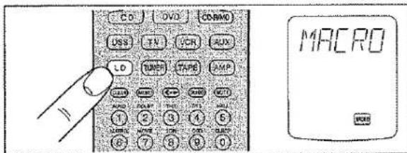 CD DVD CDRAW USS TV VCR AUX LO TUNIP TAPE AMP GOLD MINT C++ 100 W21 AND OFF ON ON ON ON 1 2 3 4 5 NUMBER NUMBER NUMBER NUMBER 6 7 8 9 0 MACRO