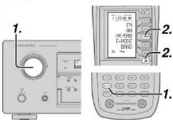 MARANTZ SR7002 - SÉLECTIONNNER UNE SOURCE D'ENTRÉE - 1