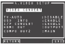 MARANTZ SR7002 - VIDEO SETUP (CONFIGURATION VIDÉO) - 1