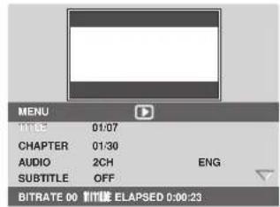 MARANTZ DV7001 - During playback, press DISP. - 1