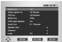 MARANTZ DV9600 - Setting up the Audio Setup 1 - 2