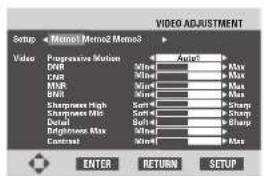 MARANTZ DV9600 - Creating your own setting - 2
