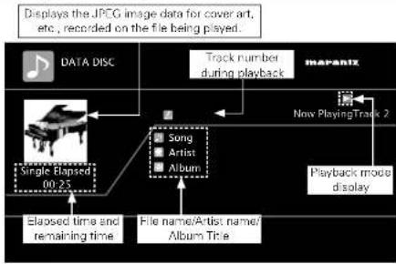 MARANTZ UD9004 - About Screen Display During Playback - 1
