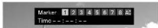 MARANTZ UD9004 - During playback, press SEARCH button, and then select "Marker". - 1