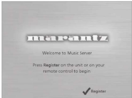 MARANTZ DH9300 - To register your Music Server - 1
