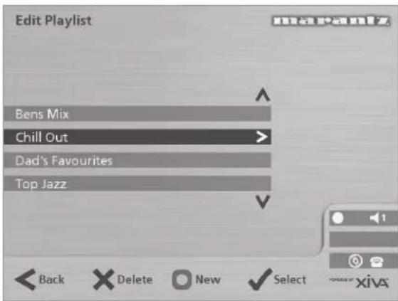 MARANTZ DH9300 - To create a new playlist - 1
