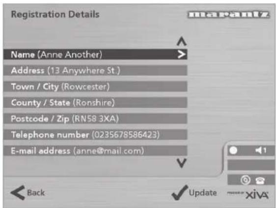 MARANTZ DH9300 - Registration Details - 1