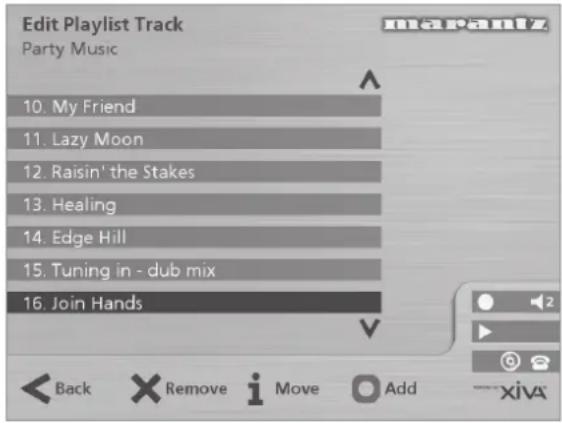 MARANTZ DH9300 - To select items for a playlist - 3